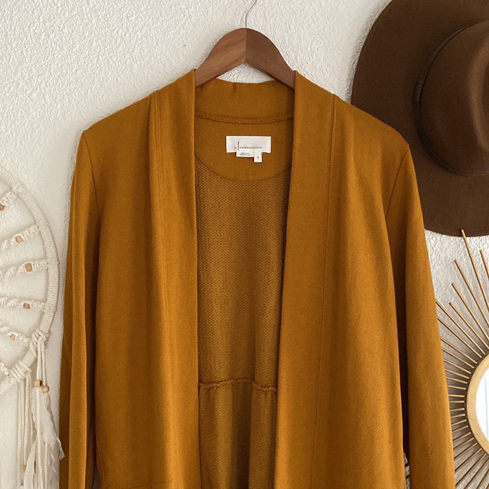 NWOT Anthropologie Mustard Cardigan-Medium